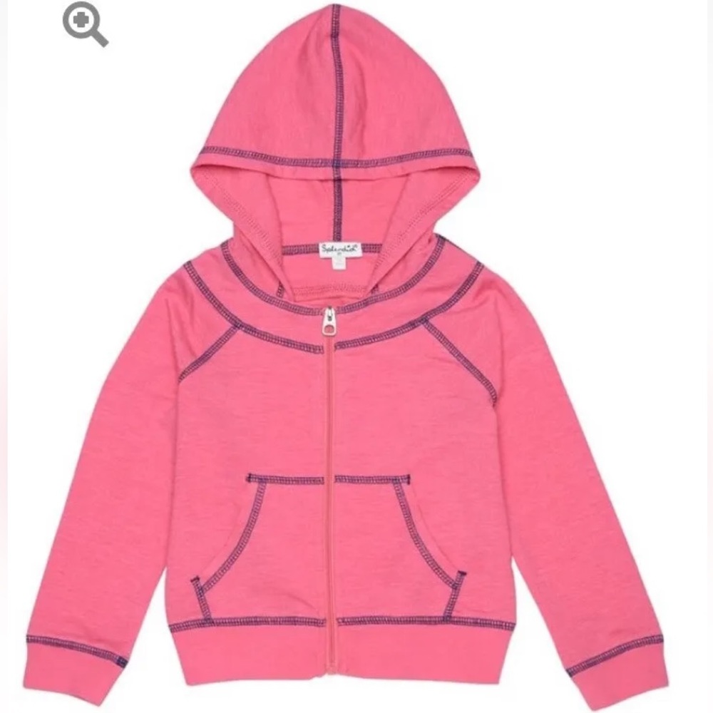 NWT SPLENDID Girls Pink Zip Hoodie - 6-12 Months